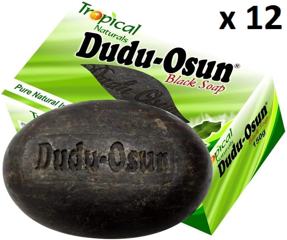 Dudu Osun Tropical Pure Natural African Black Soap - Pack of 12