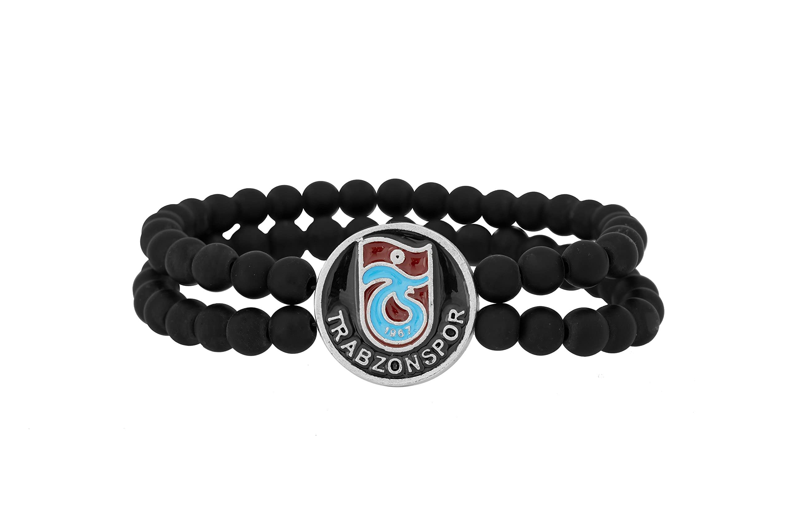 Remi Bijou Gök-Türk Handgemachte Schatulle mit Schmuck Set 'Trabzonspor' für Herren: Set aus Halskette, Ring, Armband, Gebetskette - Tesbih, Schlüsselanhänger
