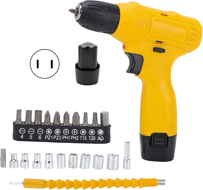 Taladro Atornillador Inalámbrico Depisuta 12V con Batería y Cargador miniatura 9
