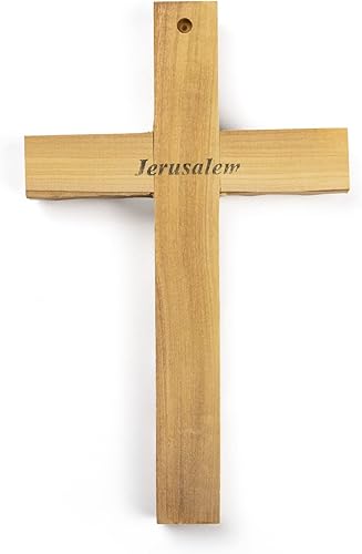 Miniatura 4 de Cruz de pared de primera comunión para niñas, madera de olivo de tierra santa de Israel, regalo conmemorativo para niños, cruz de oración de madera