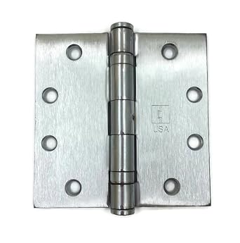 Hager Full Mortise Steel Hinge BB1279 NRP 4.5 x 4.5 US26D/652 Satin Chrome - Box of 3 Ball Bearing hinges