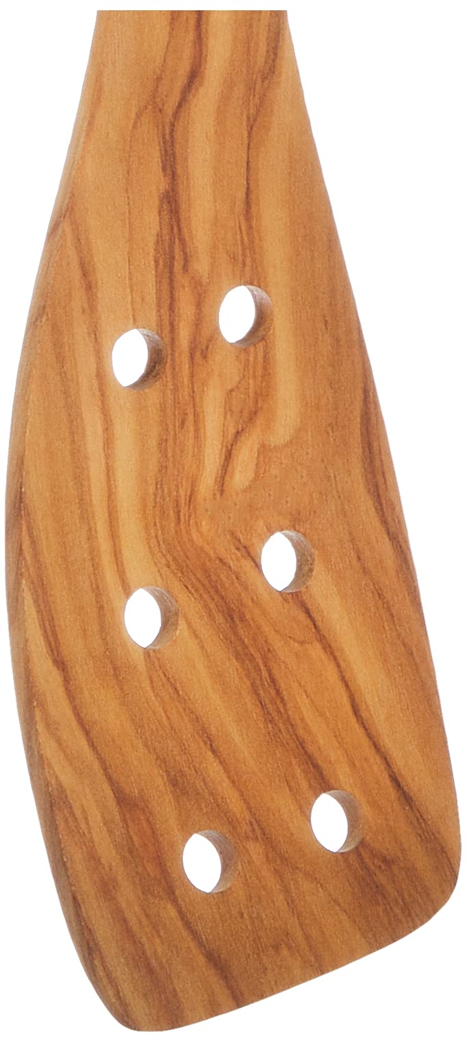 Amazon.co.jp: リバーライト 穴あきターナー 木製 オリーブの木 4004