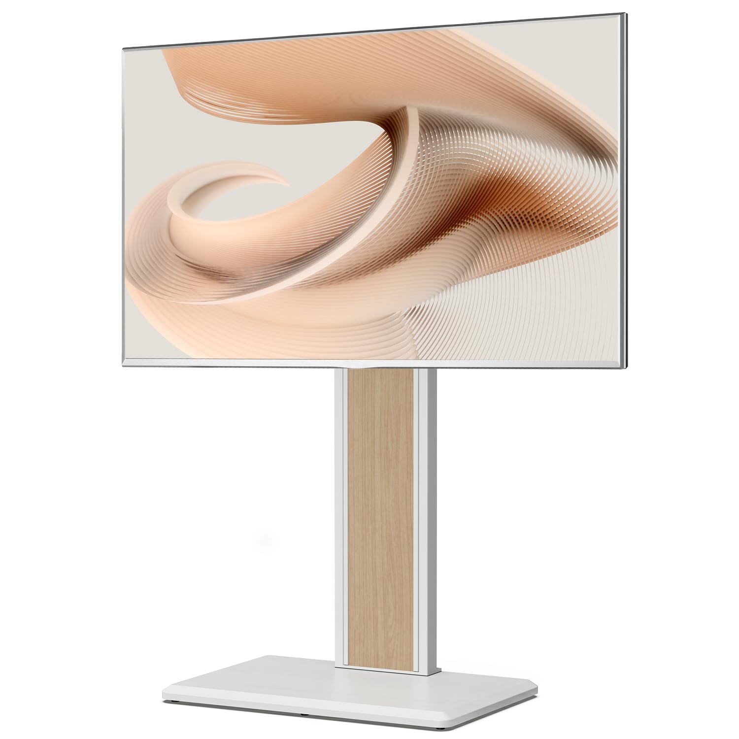 FITUEYES Support TV sur Pied pour Téléviseurs de 32 à 65 Pouces Pied pour TV Pivotant 40° Hauteur Réglable 886 MM - 1146 MM Max. Charge 40KG VESA 100×100 MM – 400×400 MM Montage au Sol