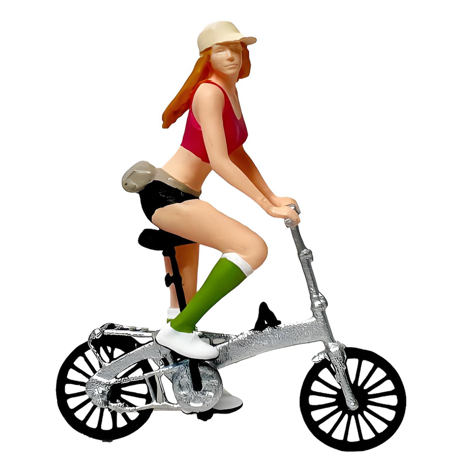 Hredyqw 1:64 Scale Cycling Figure Miniature Resin Model Decorative Figures Set Resin Texture for Home Decoration and