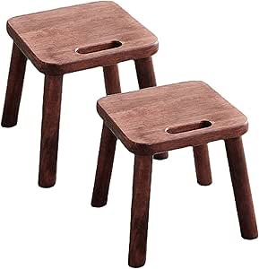 Portable Square Wooden Stool,Simple Small Low Step Stool,Shoe Changing ...
