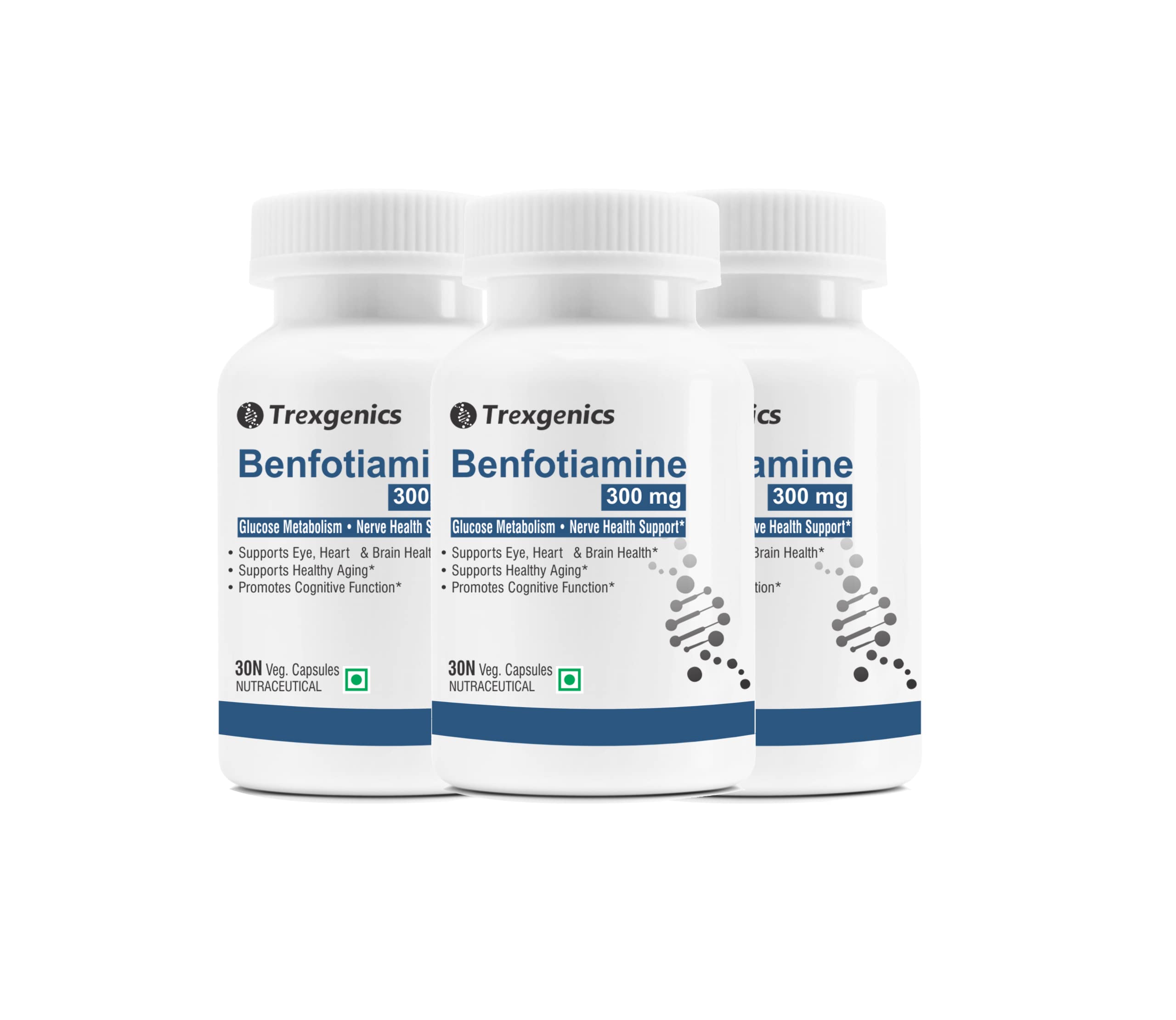 Trexgenics BENFOTIAMINE 300 mg + L-Leucine 50 mg Glucose Metabolism & Nerve Health Support VEGAN & NON-GMO (30 Veg. Capsules) (Pack of 3) (B0B854M6DC) Amazon Price History, Amazon Price Tracker