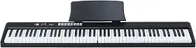 VEDO Piano Digital Dobrável 88 Teclas Semi-Pesadas com Pedal de Sustenção e Bolsa, Teclado Portátil Full Size para Iniciantes, Adultos e Crianças, Alto-Falantes Embutidos, Conexão APP, Ideal (Preto)