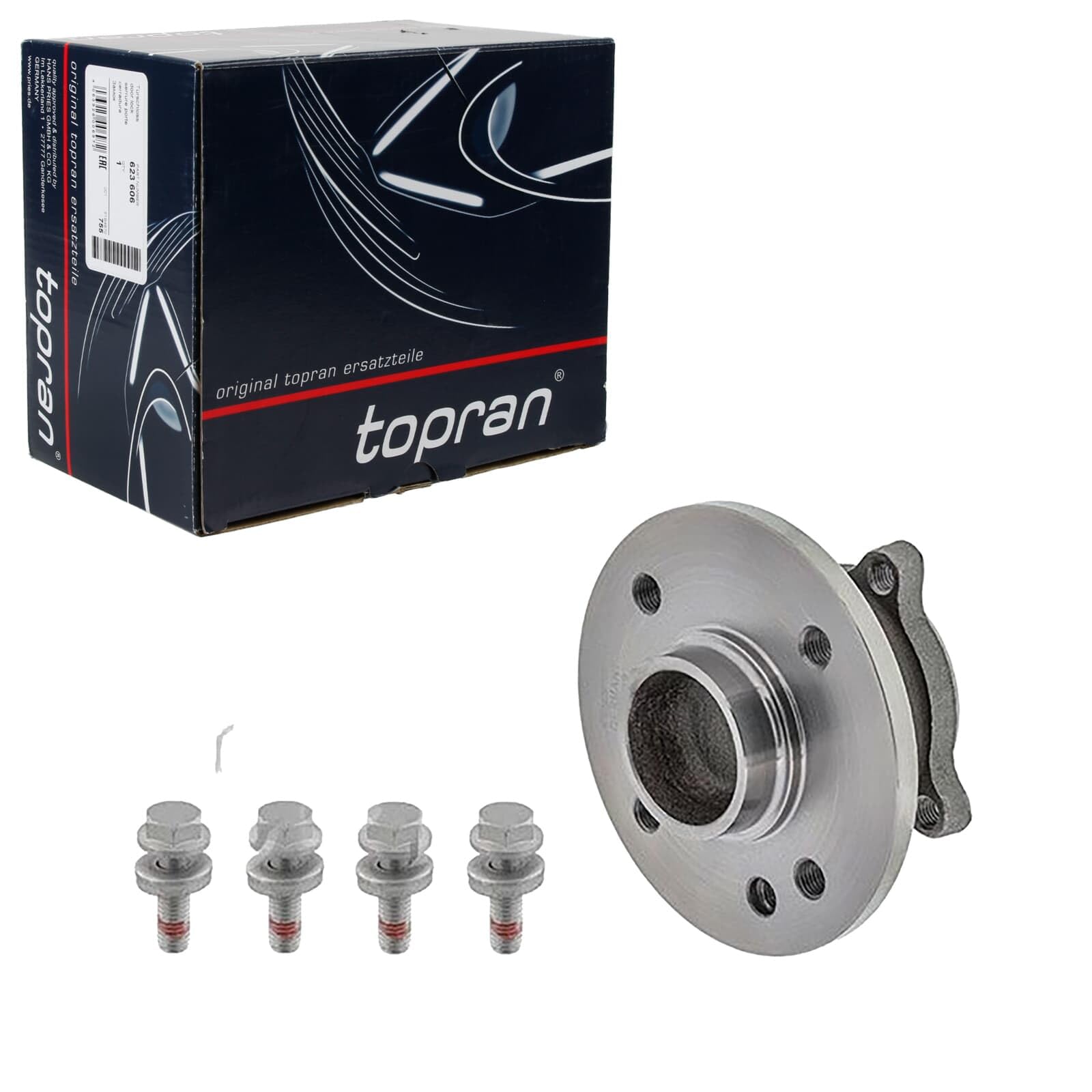 TOPRAN 501 019 Cubo de rueda Rodamiento integrado en buje de rueda con anillo sensor magnético incorporado Trasero Derecha Trasero Izquierda