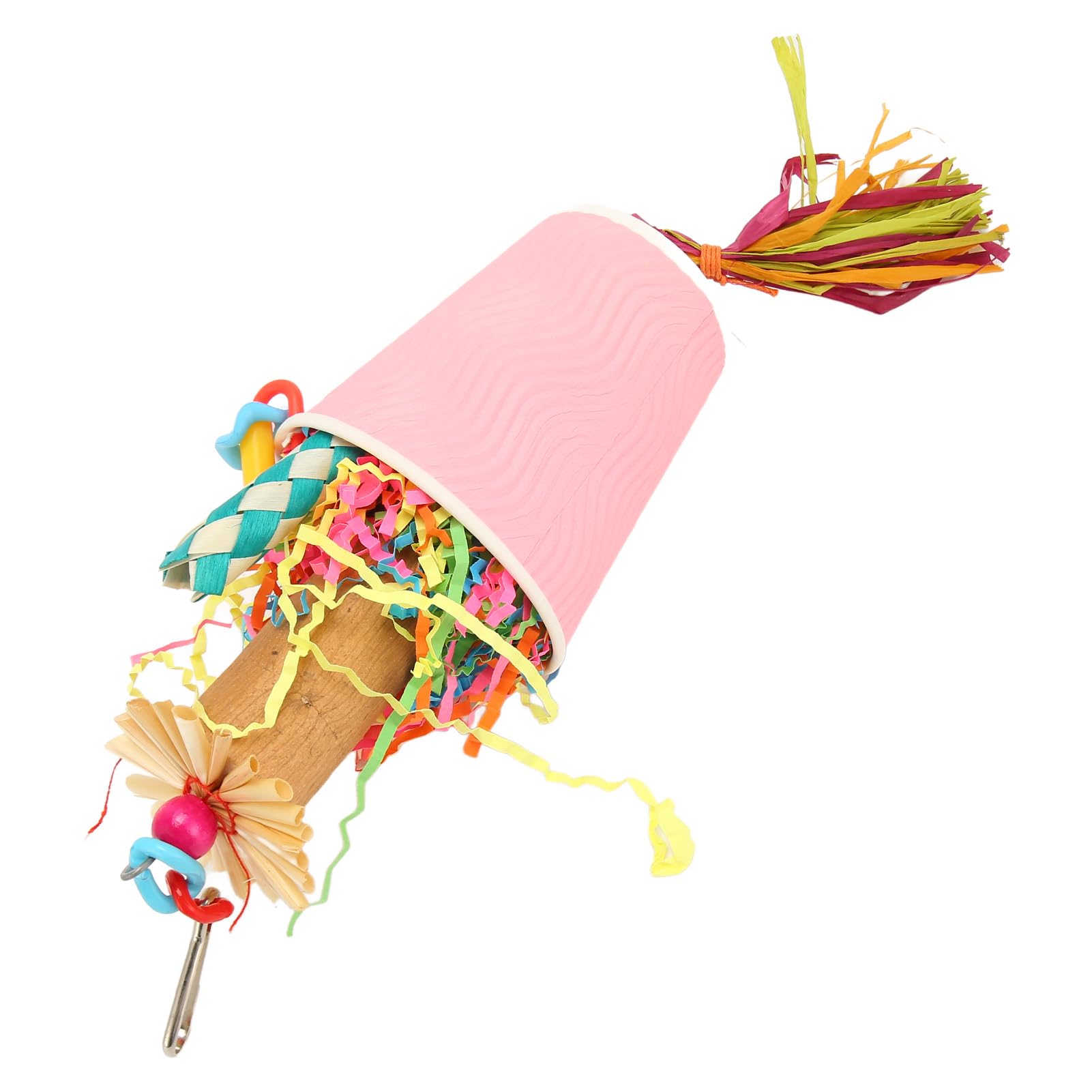Bird Foraging Toys, Attractive Foraging Cup Shaped Shredder Toy, Reusable, Safe, Bright Colors for Conures - image 8