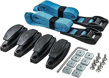 Rhino Rack Pioneer Platform Cam Buckle Pick Up Kit، Easy Use & amp؛ التثبيت لجميع المركبات ؛ 4WD ، شاحنات البيك اب ، سيارات الدفع الرباعي ، عربات ، سيدان ؛ ملف تعريف منخفض ، ربط الأشرطة & أمبير; وشملت الأجهزة