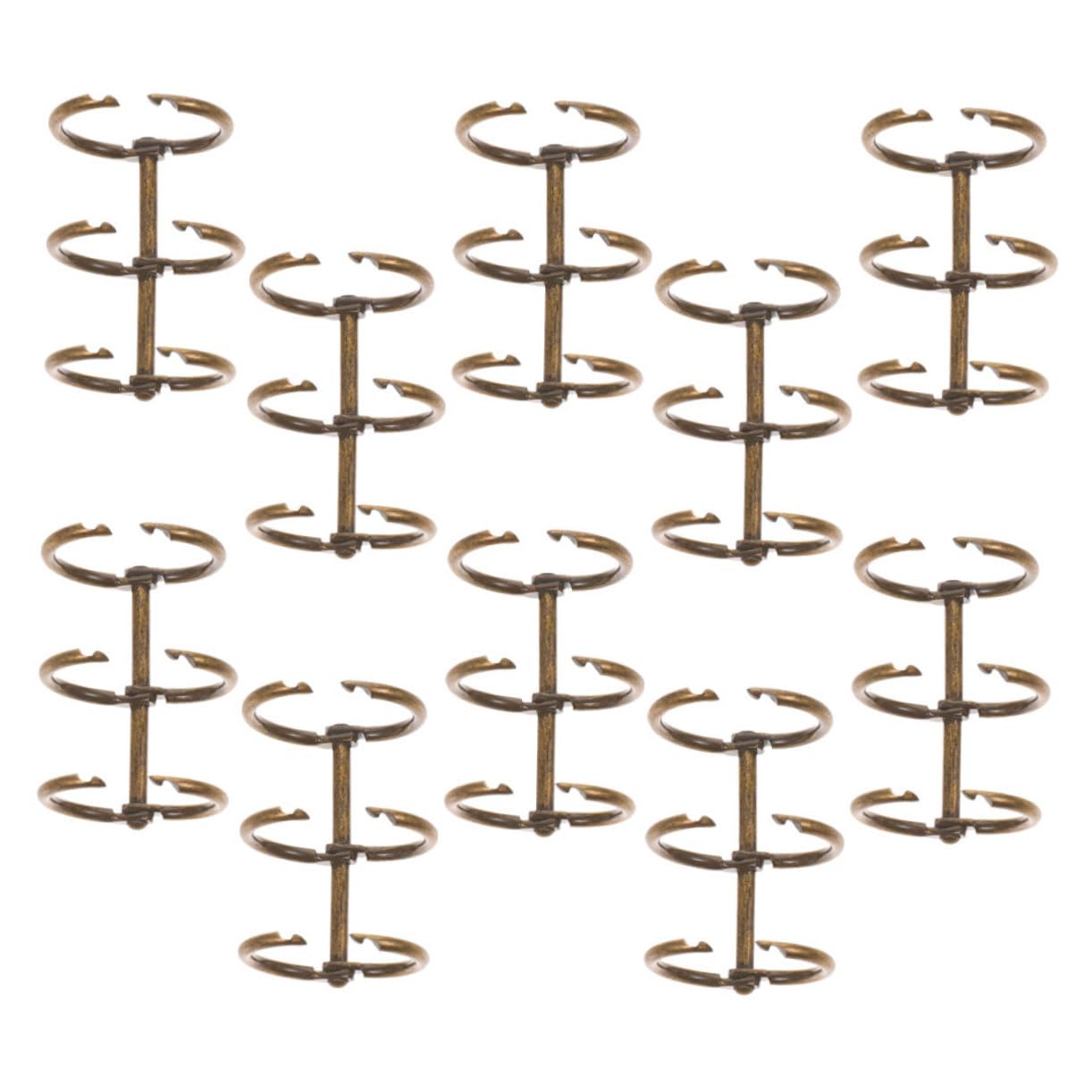 SHINEOFI 50pezzi Raccoglitori Metallici Per Scrapbooking Fissaggio Facile Design Adatti Per Studenti e Insegnanti Colore Per Album e Documenti
