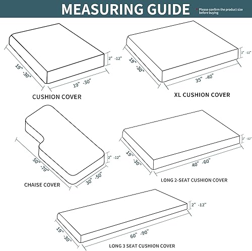 Miniatura 6 de YEMYHOM Fundas de cojín elásticas individuales para sofá, sofá biplaza, funda de cojín suave de repuesto para muebles grande a cuadros con parte