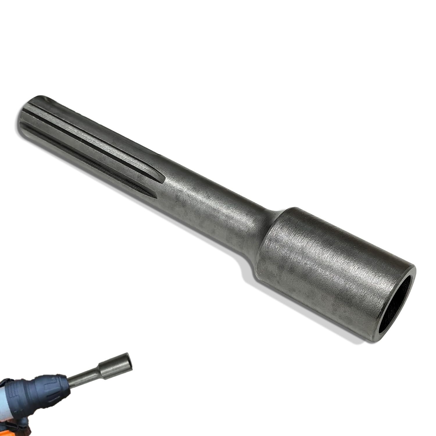 SDS-MAX Professional - Empujador de clavos para tierra profunda (SDS Plus, juego de brocas SDS Plus, 162 x 28 mm, diámetro interior de 20,5 mm (SDS MAX Ø 20,5 mm)