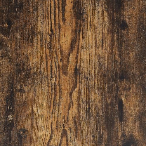 Armario de madera de roble ahumado Mangloder con 1 cajón y espacio de almacenamiento de 100,5 cm 8