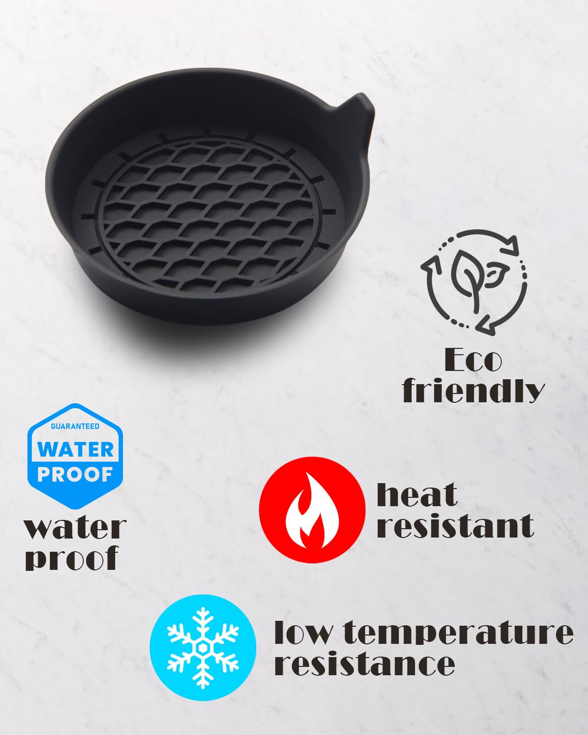 Car Cup Coasters 4 Pack Universal Non-Slip Cup Holders Embedded in Ornaments Coaster Car Interior Accessories Black Includes — view 4