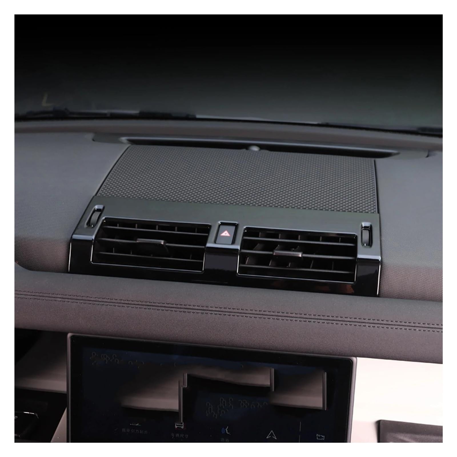 Molduras Interiores Para Land Para Rover Para Defender 110 2020 2021 2022 2023 Embellecedor Cubierta Aire Acondicionado Lateral Accesorios Volante Izquierda Consola Trasera Cubierta(Carbon Fiber look)