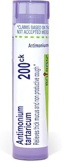 Boiron Antimonium Tartaricum 200Ck Homeopathic Medicine for Cough - 80 Pellets
