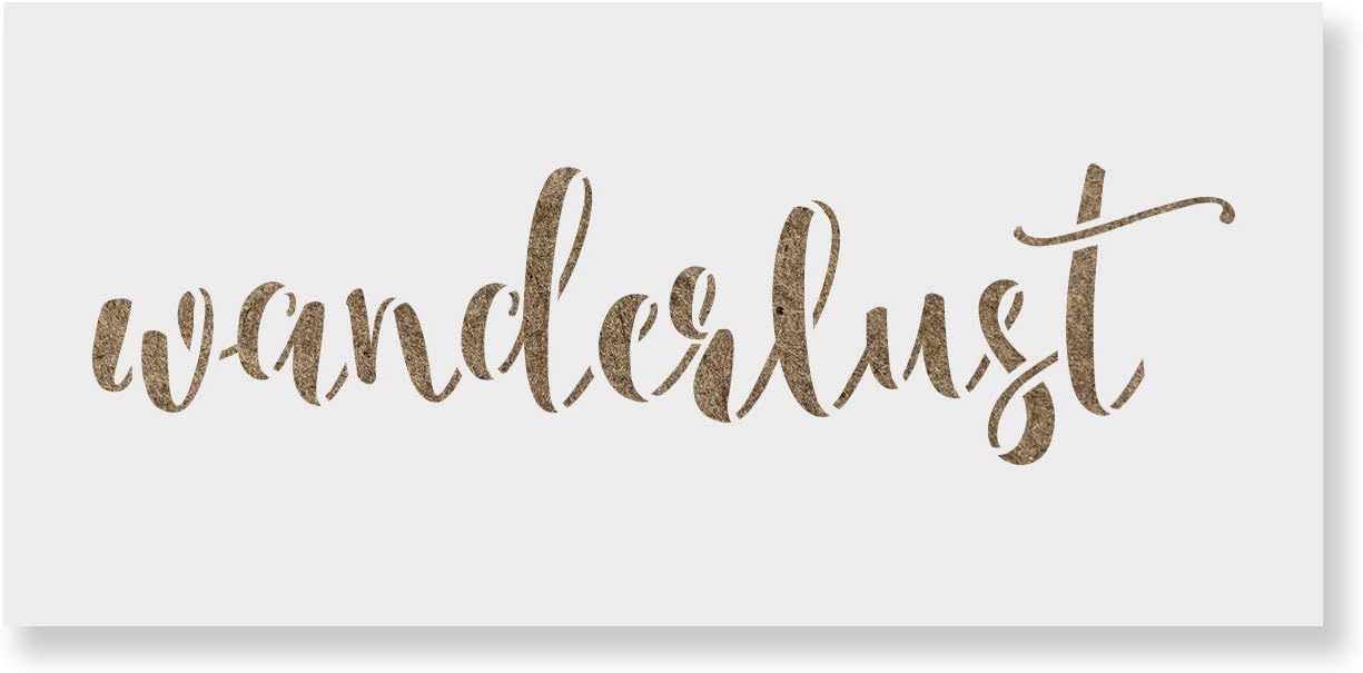 Wanderlust Stencil - Design Unique Statements for Every Occasion, Wanderlust Paint Stencils