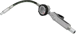 Roughneck Digital Oil Control Valve with Meter - 8 GPM, 1/2in Inlet, 1000 PSI Accurate Fuel Dispenser Gun