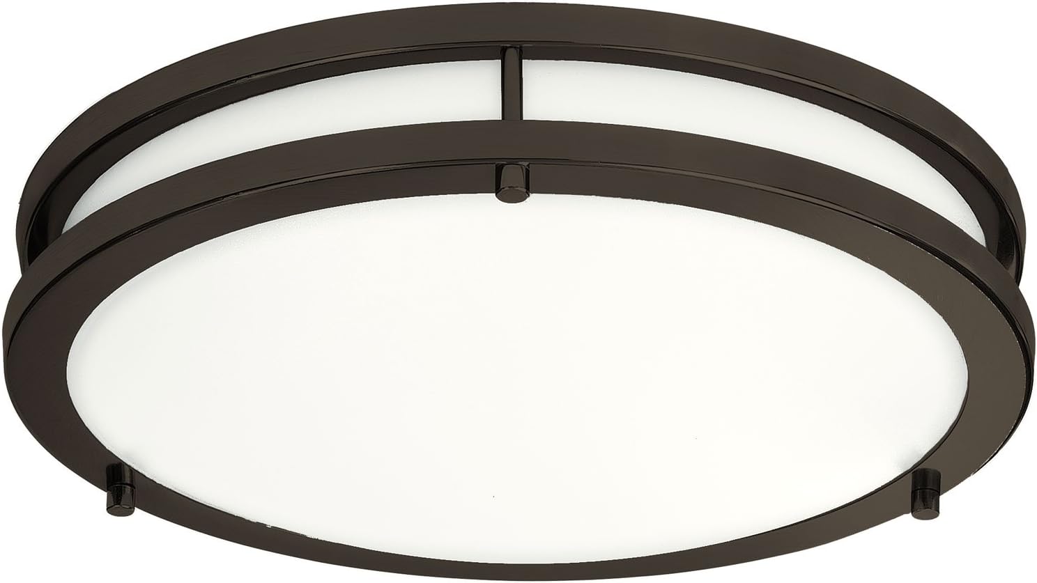 LB72121 LED Flush Mount Ceiling Light, 12 inch, 15W (150W Equivalent) Dimmable 1200lm, 4000K Cool White, Oil Rubbed Bronze Round Lighting Fixture for Kitchen, Hallway, Bathroom, Stairwell