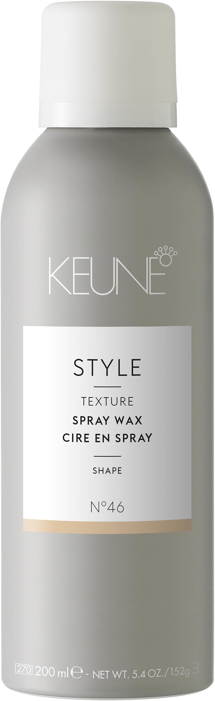 Keune Style Spray Wax for Hair Texture and Hold, Buildable Texture & Natural Shine, 6.1 Fl Oz
