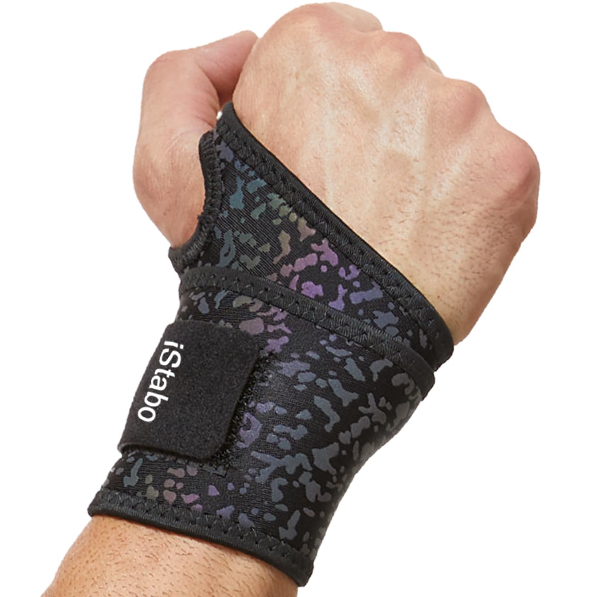 Compression Wrist Support Brace, Gym Wrist Wraps for Weightlifting, Fitness, Wrist Straps for Tendonitis, Carpal Tunnel Arthritis, Pain Relief, Adjustable Colorful Printing Fit Left or Right Hand