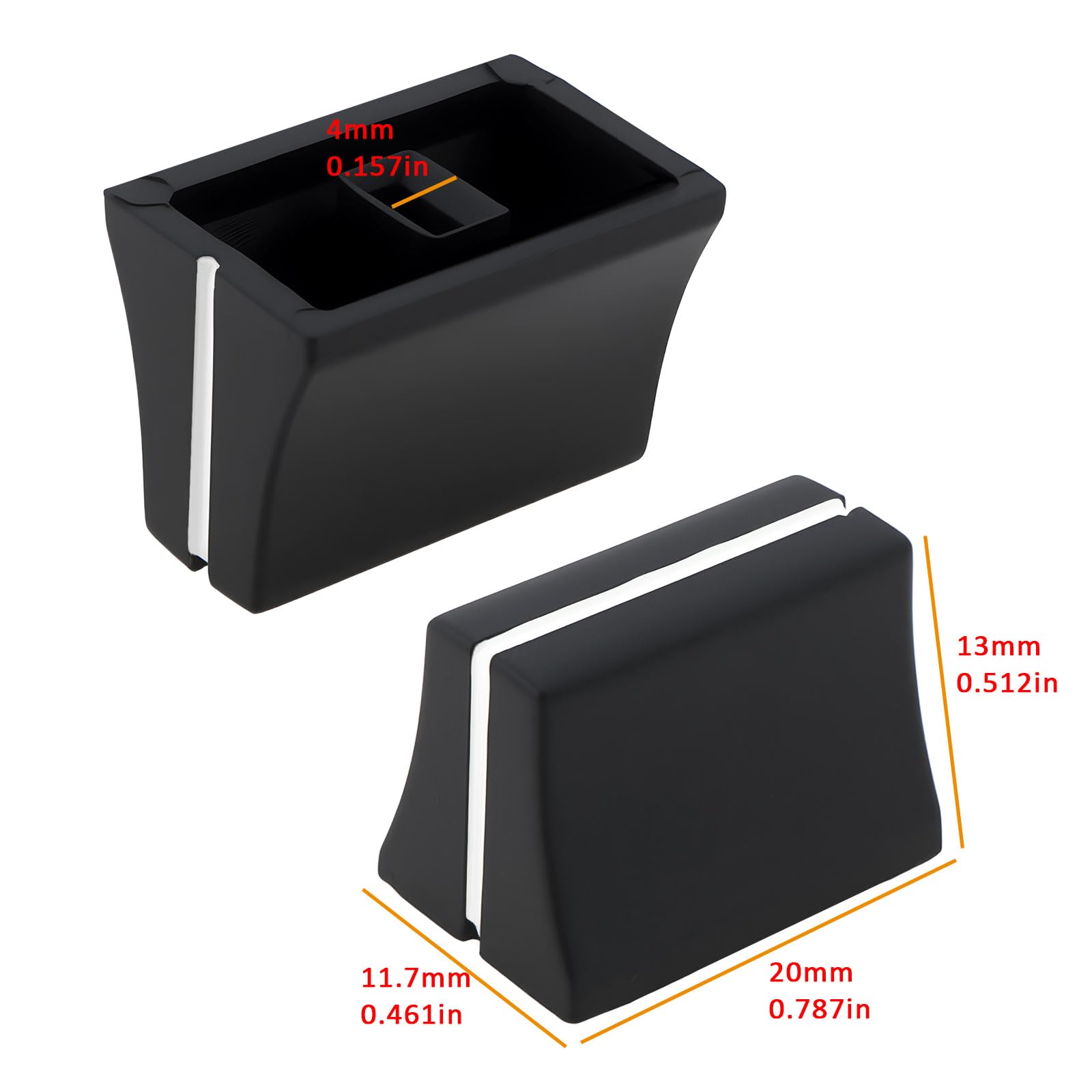 EMSea 10Pcs 4mm Volume Master Fader Knob Cap Compatible with AKAI APC40 APC40MK2 20x11.7x13mm - Image 4
