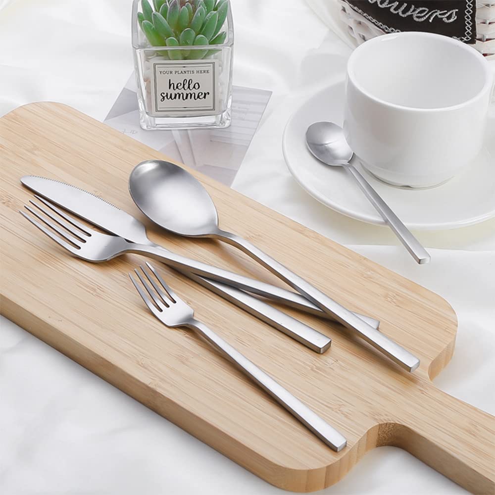 Geschirr-Set, 30-teiliges Edelstahl Besteckset 6 Personen, Küchenutensilien-Set, Geschirr-Besteck-Set für Zuhause und Restaurant, Hochzeit, Halloween, Weihnachten