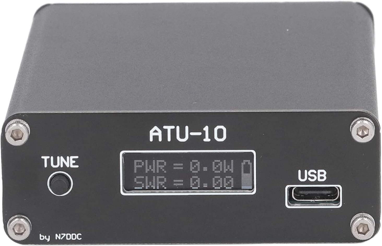 ATU‑10 QRP Automatic Antenna Tuner 0.91in Display Radio Tuner with BNC Connector Version 1.4
