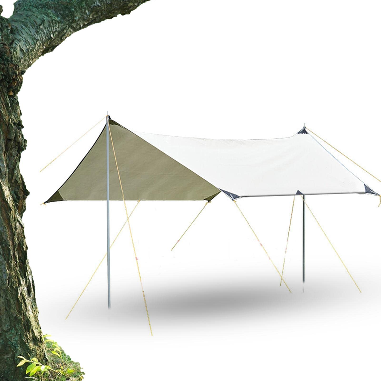 Rain Fly Camping-Regenplanen-Set, Hängemattenzelt, Regenplane für Camping | Hängematte, Campingausrüstung, einfach aufzubauen, inklusive Zeltheringe und Tragetasche