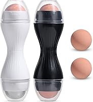 Vista 1 de JPNK Rodillo volcánico absorbente de aceite, rodillo facial portátil reutilizable resistente al aceite, herramienta facial de piedra natural