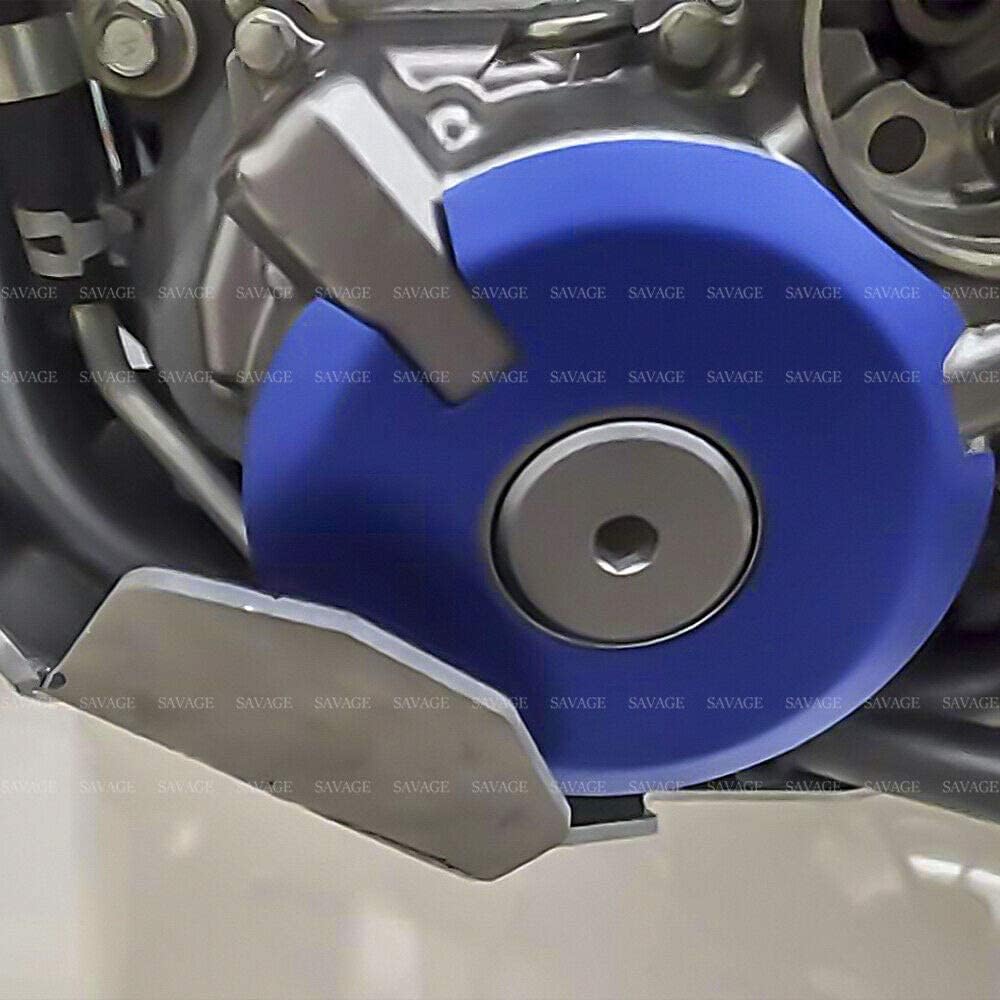 crazy sport Engine Clutch Case Cover Guard Protectors for SUZ-UKI DRZ 400 E/S/SM DRZ400S DRZ400E 2000-2021 19 18 DRZ400SM 05-21 Motorcycle Protector Aluminum (Blue)