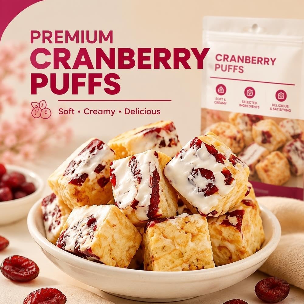 Cranberry-Milchgebäck-Häppchen, weicher Kuchen 160 g*2