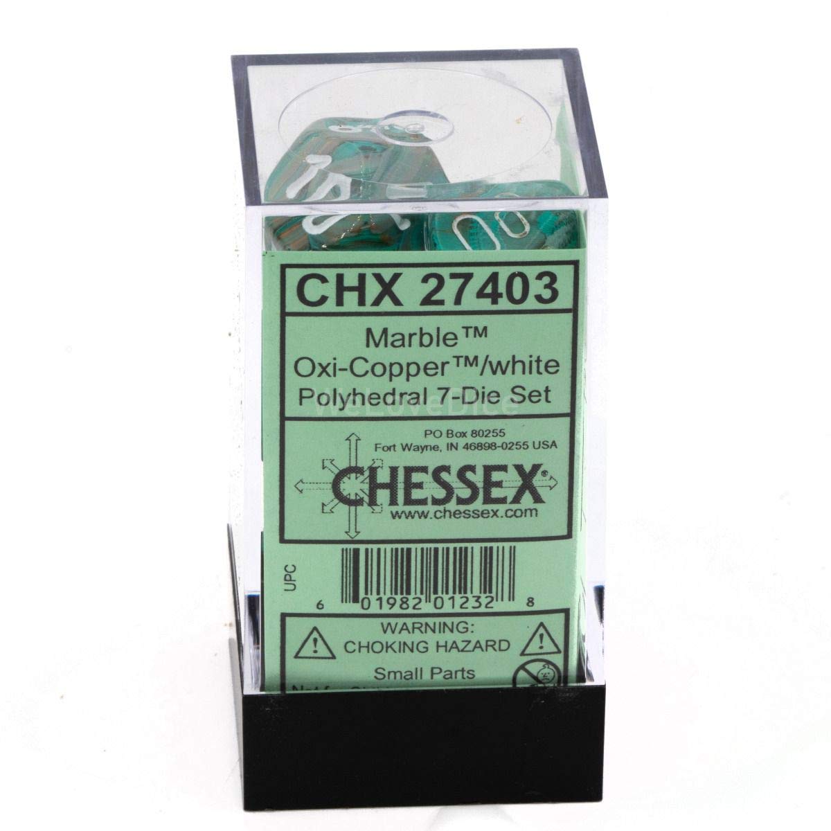 Chessex Mini Polyhedral 7-Die Set - Waterlily White Produktbild-Vorschau 6