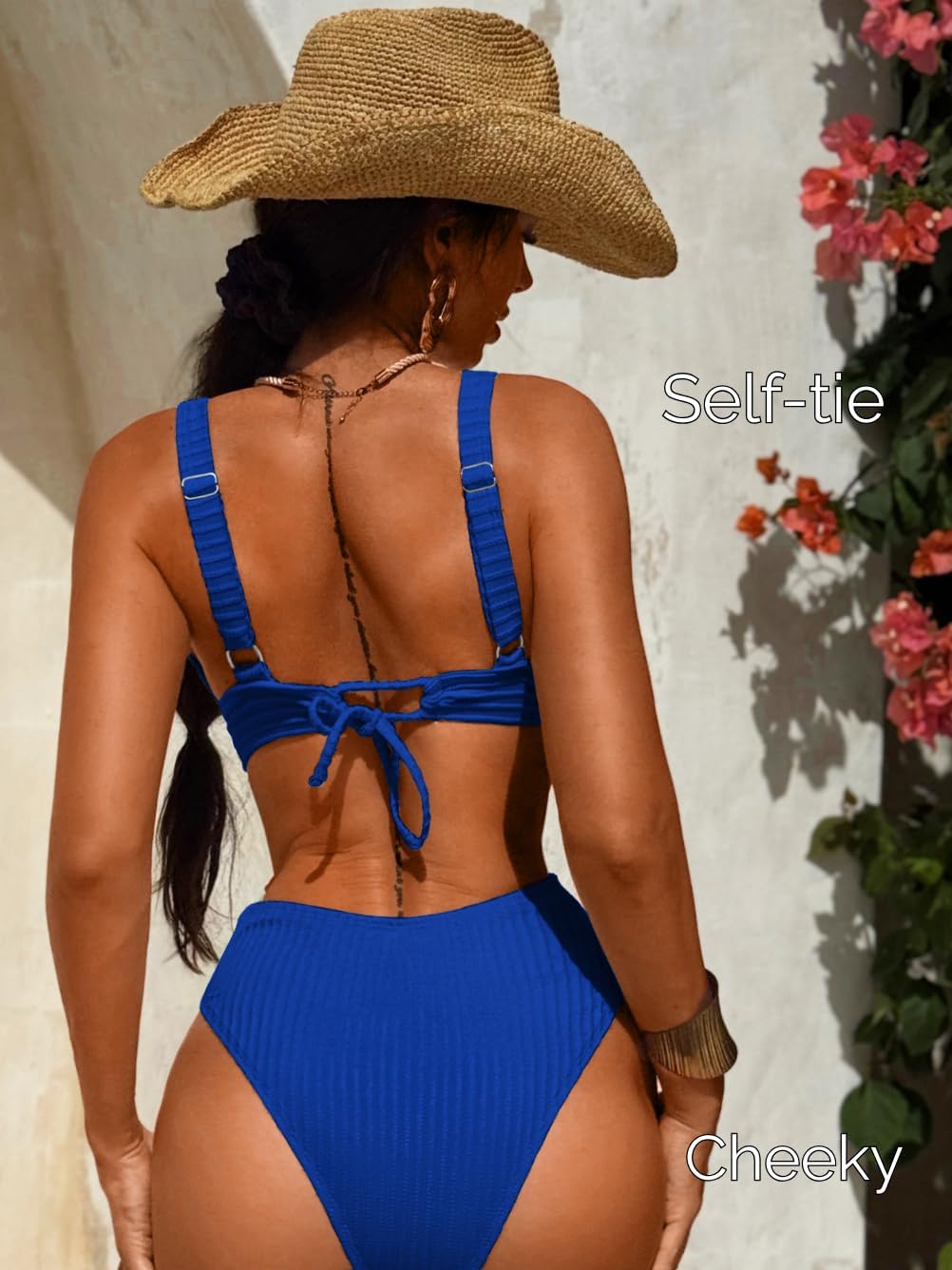 Sexy Women Plunge V One Piece Swimsuit,Cut Out Textured Cheeky High Cut Bathing Suit, Pool Party Monokini Rave Outfit