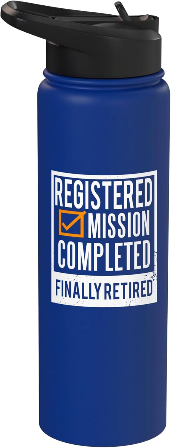 Retirement gift idea Retired Registered Stainless Steel Insulated Water Bottle