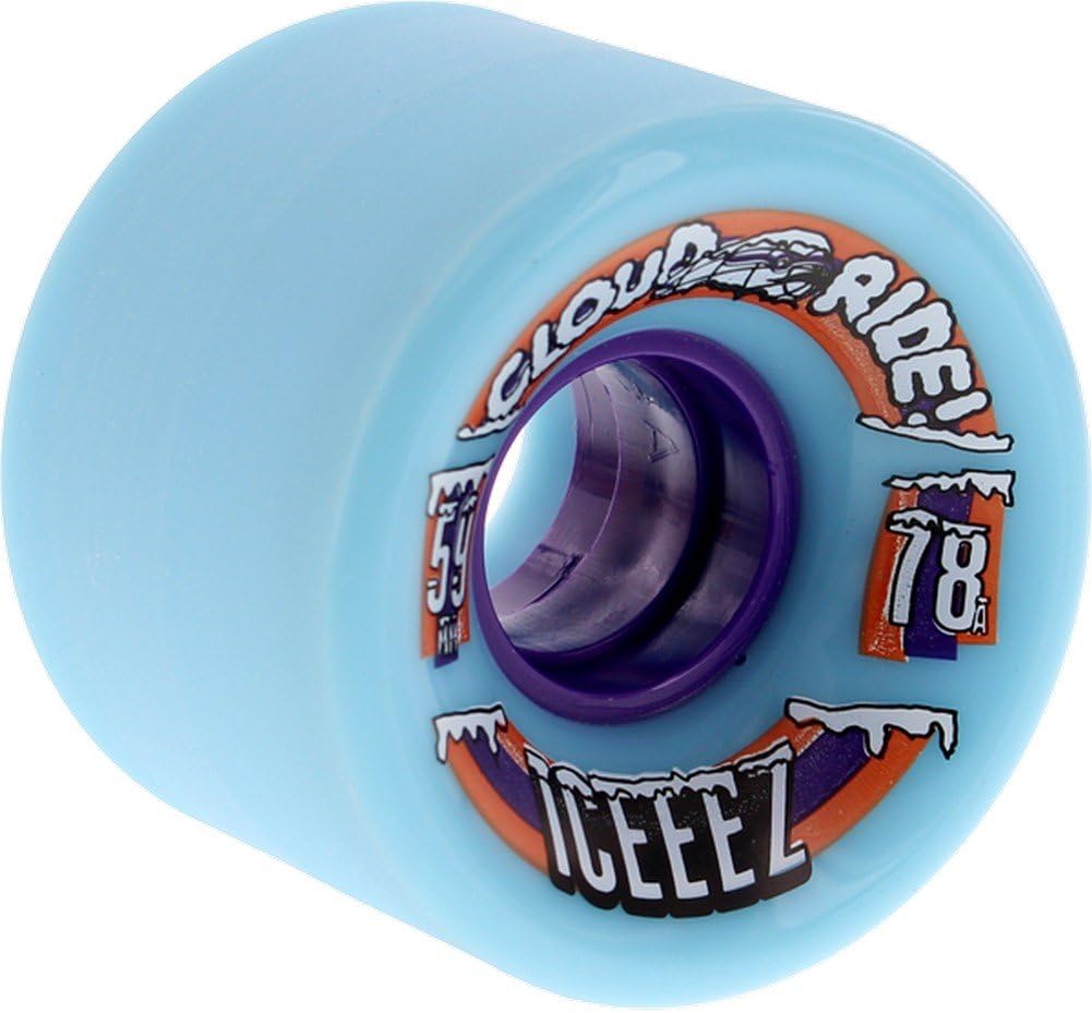 Cloud Ride Wheels Iceese Light Blue Skateboard Wheels - 59mm 78a (Set of 4)