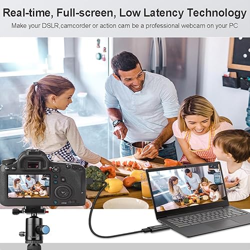 Miniatura 5 de Tarjeta de captura de video HDMI 4K mejorada, tarjeta adaptadora de captura de audio para juego de tarjetas Cam Link para transmisión, dispositivo