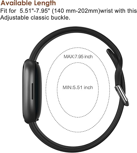 Miniatura 9 de Fintie 3 Packs Floral Engraved Bands Compatible with Fitbit Versa 4Sense 2Versa 3Sense, Soft Silicone Sport Strap