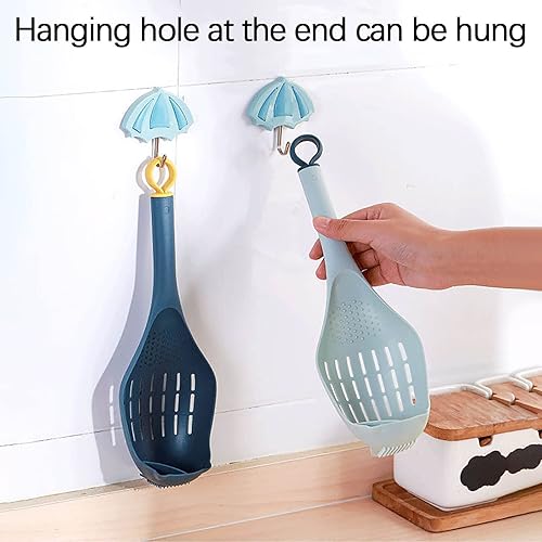 Miniatura 6 de Cuchara de cocina multifuncional para cocina, cuchara de espagueti, coladores para separador de yema de huevo, rallador, espátula para triturar,