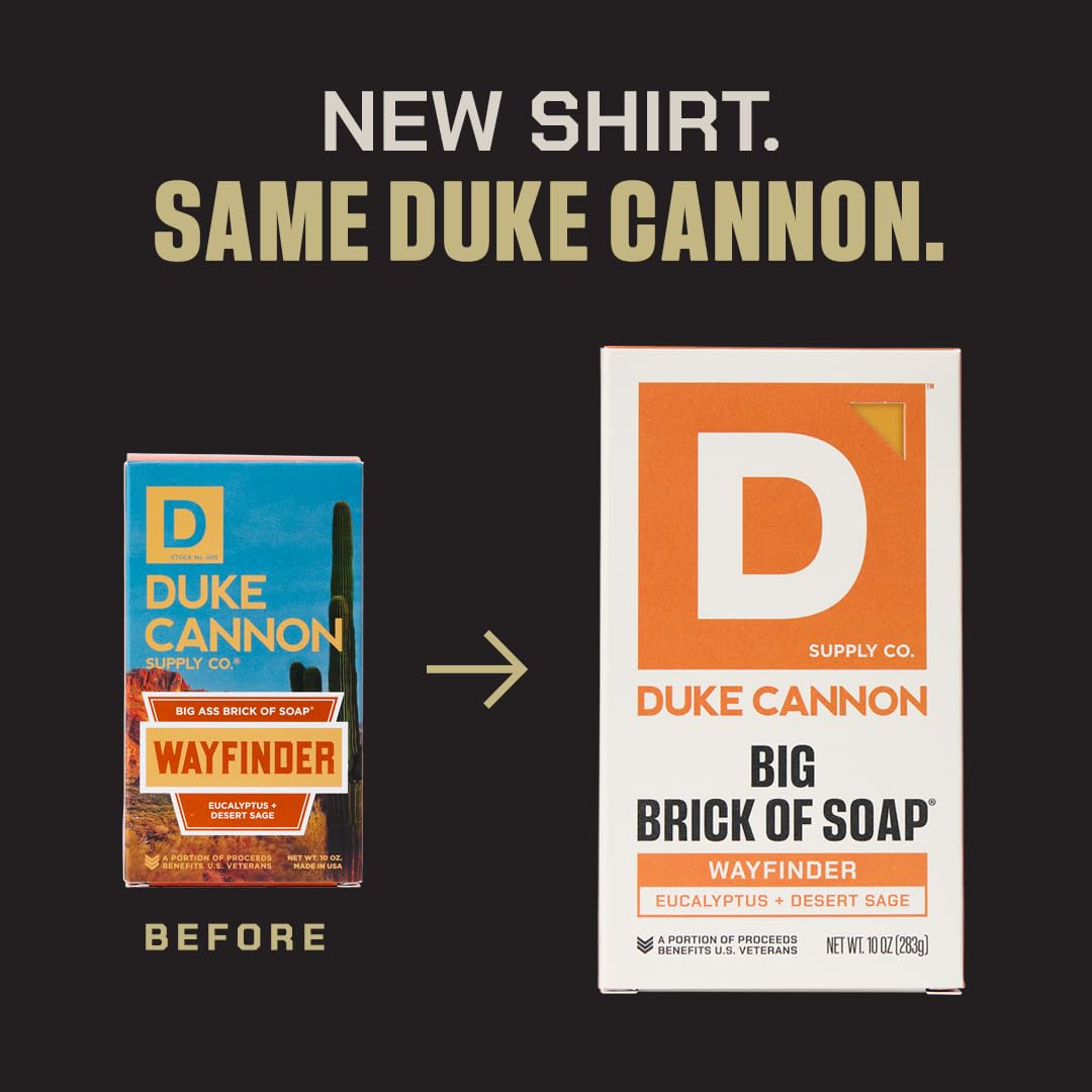 Duke Cannon Supply Co. Extra Large Soap Bar Bundle – 6 Pack Variety – All Skin Types - Big Brick of Soap – Sandalwood, Bourbon, Citrus, Vetiver, Tobacco & Cedarwood Scents – Exfoliating – Sulfate-Free