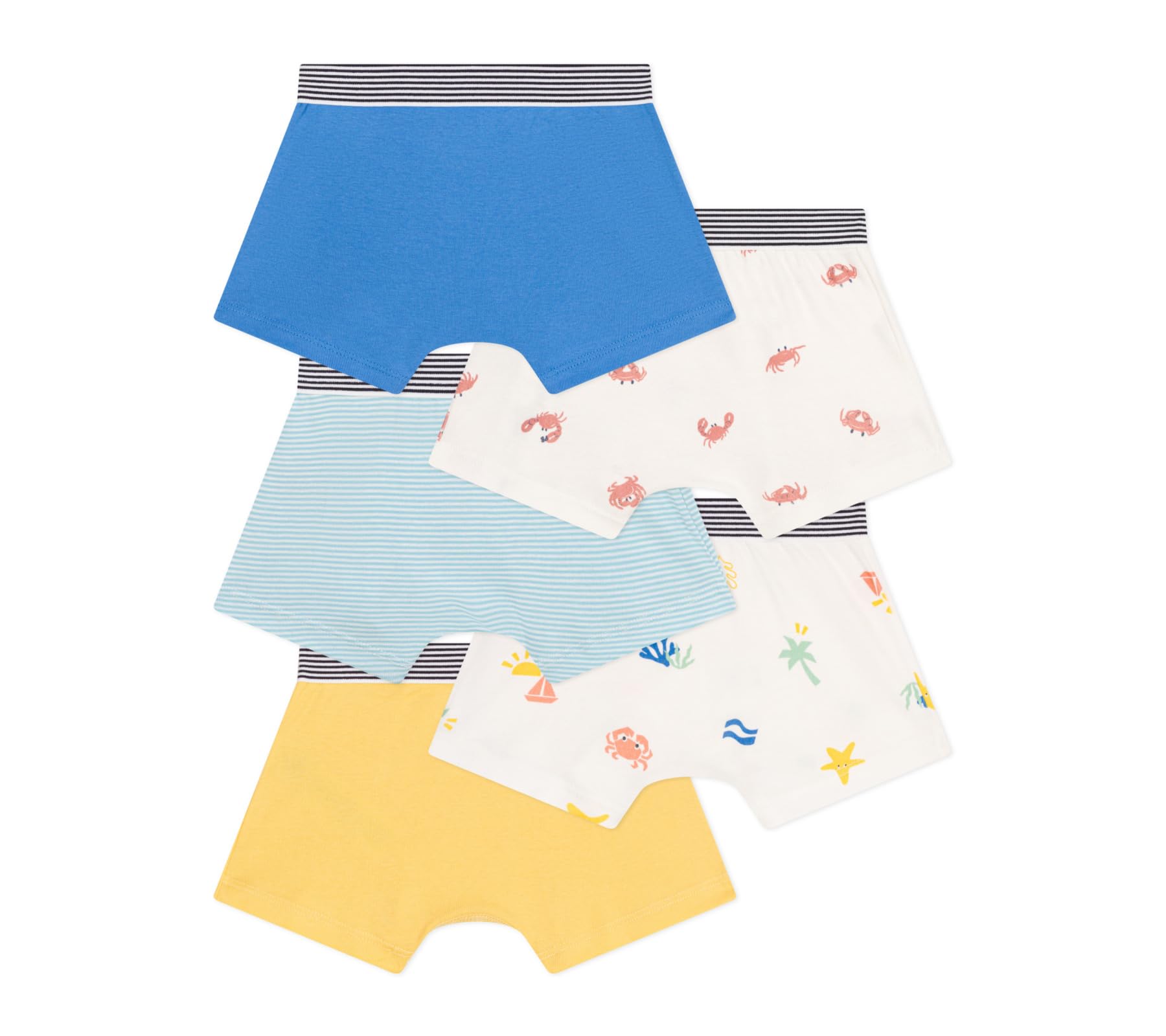 Petit Bateau Boxer (Pacco da 5) Bambini e Ragazzi