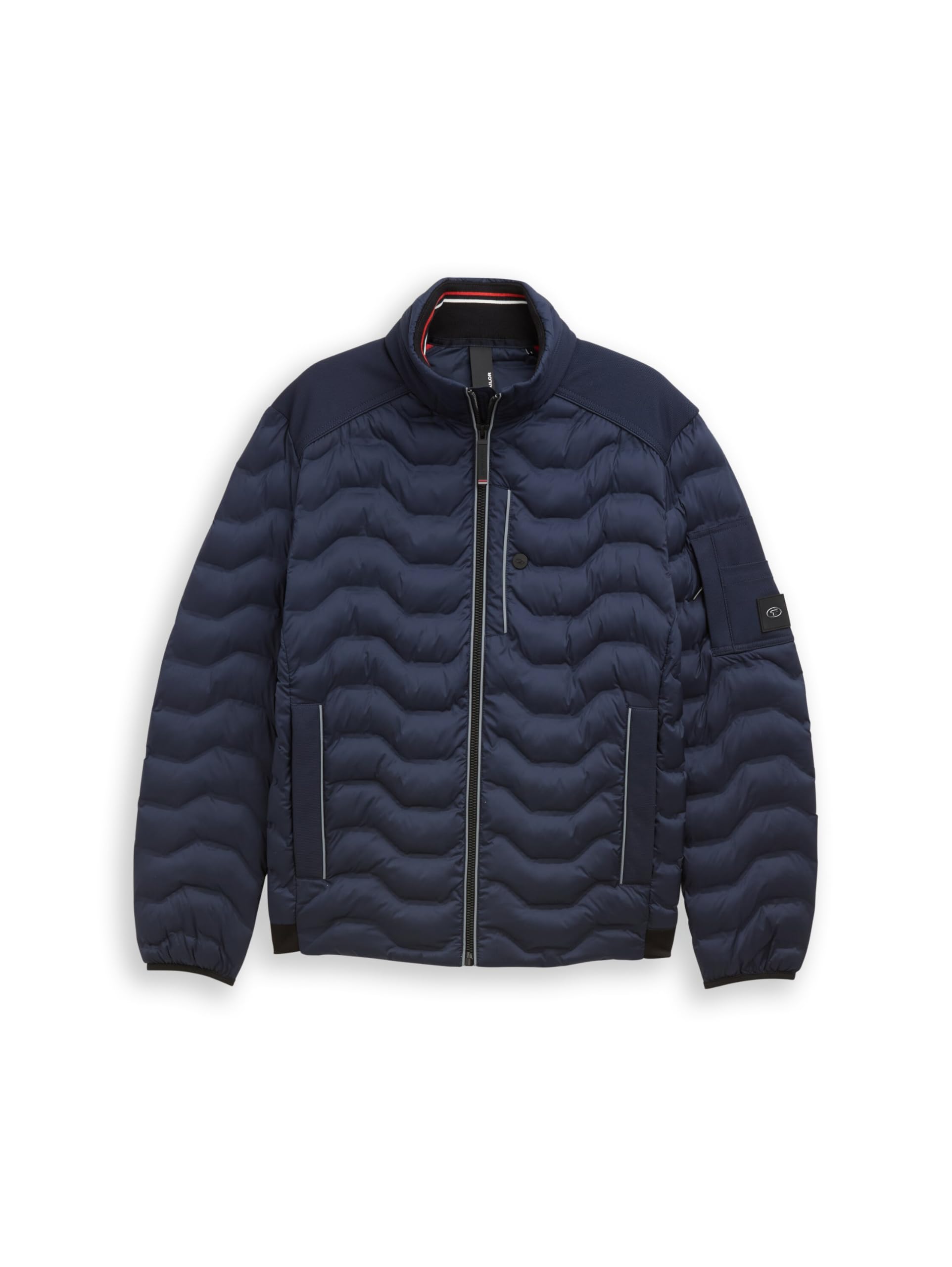 TOM TAILOR Herren Hybridjacke mit Stehkragen