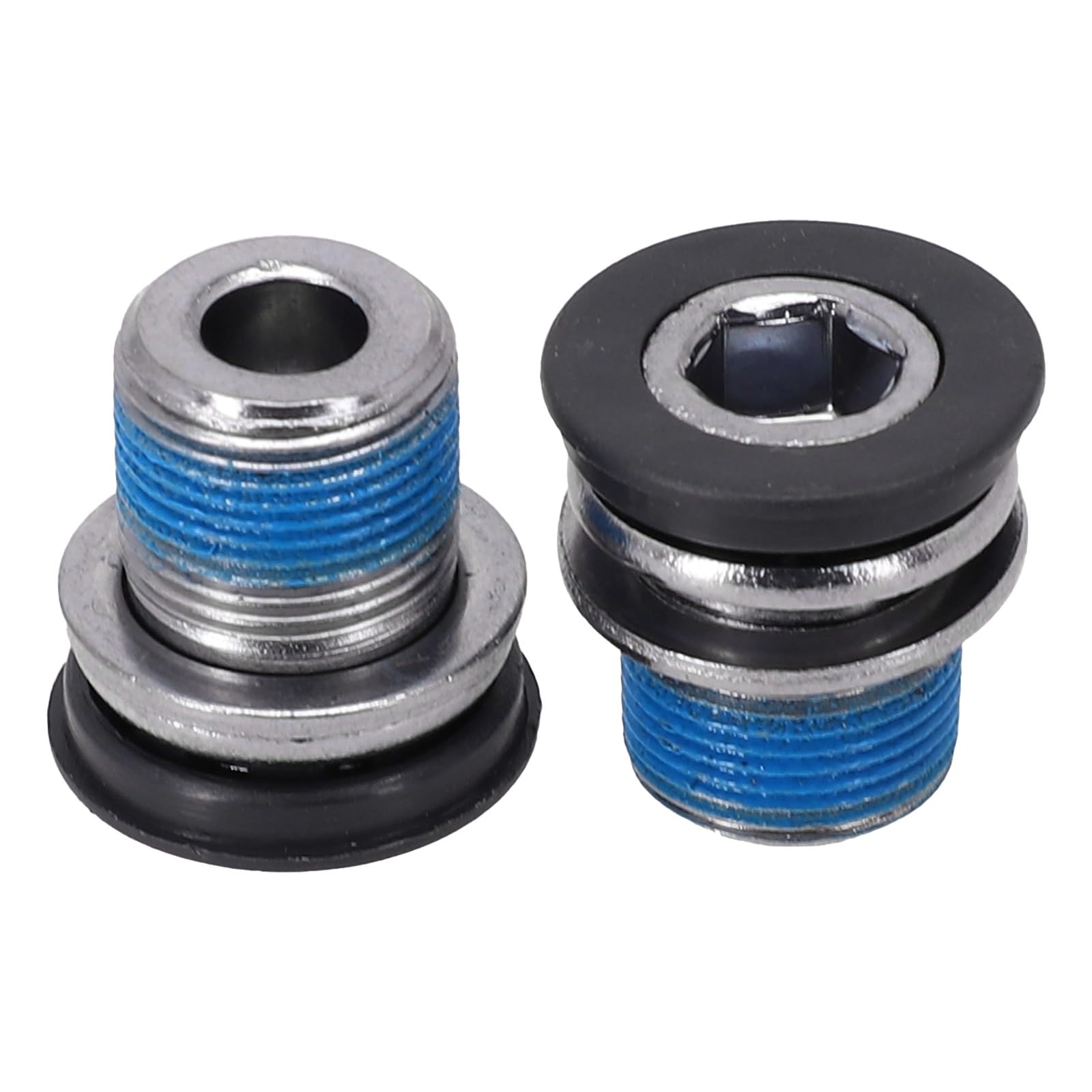 MuchLuckystar for bosch eBike Crank Arm Bolts Set for ISIS Axle M15 Thread Steel Screws with Electro-Silver Finish Black