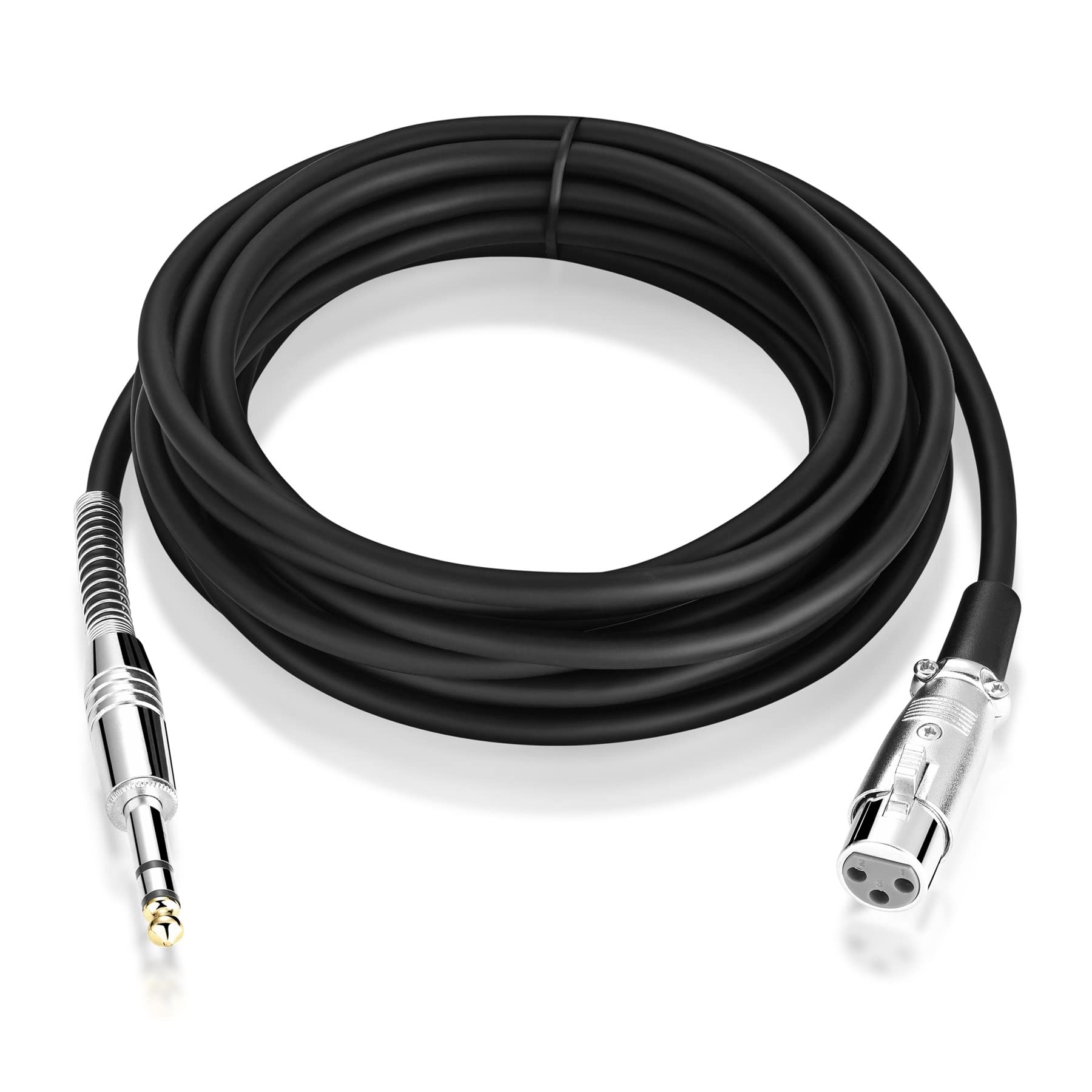 1/4'' Jack 6.35mm Stéréo Mâle vers XLR Femelle Microphone Câble Feuille + Tressé 1.8m 3m 5m 10m(3m 10ft)