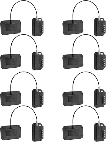 SAFIGLE 8 juegos de cerradura de combinación de cuatro ruedas cerradura de puerta para niños cerradura de seguridad de ventana de gabinete cerradura SAFIGLE 8 juegos de cerradura de combinación de cuatro ruedas cerradura de puerta para niños cerradura de seguridad de ventana de gabinete cerradura