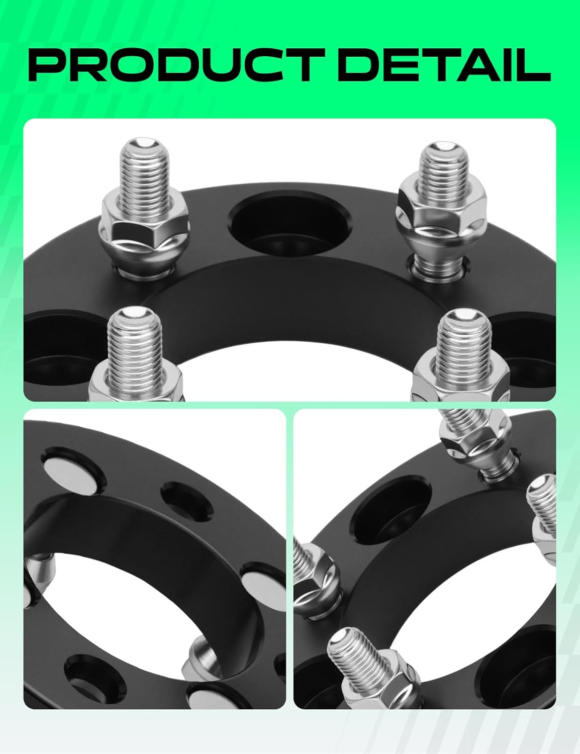 YHTAUTO 4x108 to 4x100 mm Wheel Adapters 1 inch Fits Ford, Mercury Models, Focus, EcoSport, Fiesta, Cougar, Tire Adapters w/ M12x1.5 & 12.9 Grade Studs, 78.1 mm Center Bore 4 Lug 4PCS