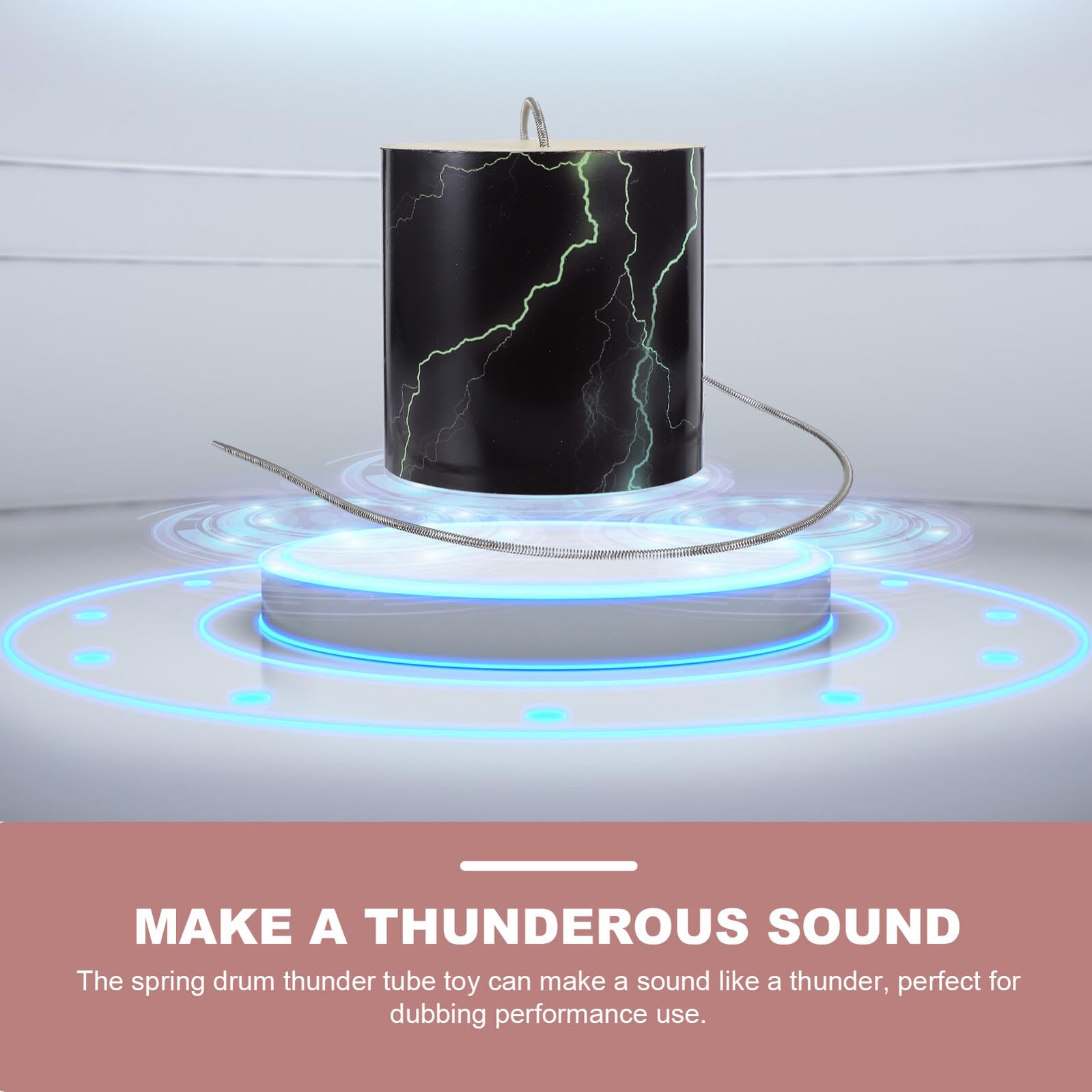 POPETPOP Tamburo Giocattolo a Percussione Strumento Musicale Educativo per Thunder Drum Leggero e Liscio Suono Divertente Giocattolo Musicale Doppiaggio per Apprendimento e