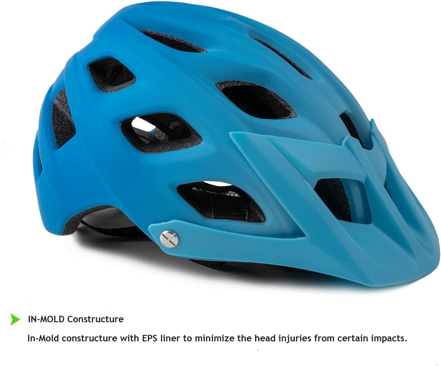 Exclusky Bike Helmet Mountain Bike Helmet for Adults Lightweight MTB Cycling Helmet for Men Women Adjustable Bicycle Helmet with Visor