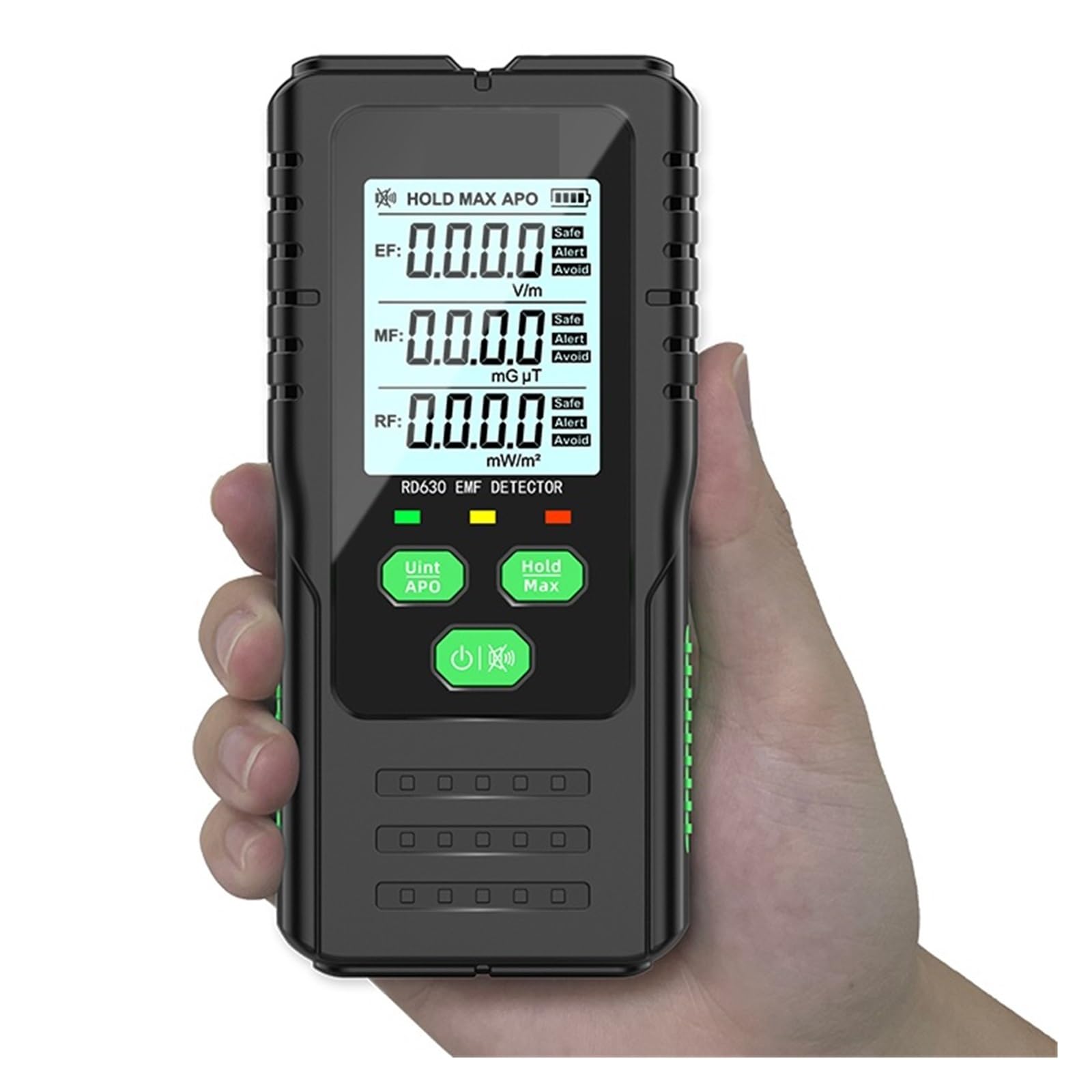 Tester Promieniowania Elektromagnetycznego Detektora Pola Miernik EMF 3 W 1 Wysoka DokłAdność(RD630)